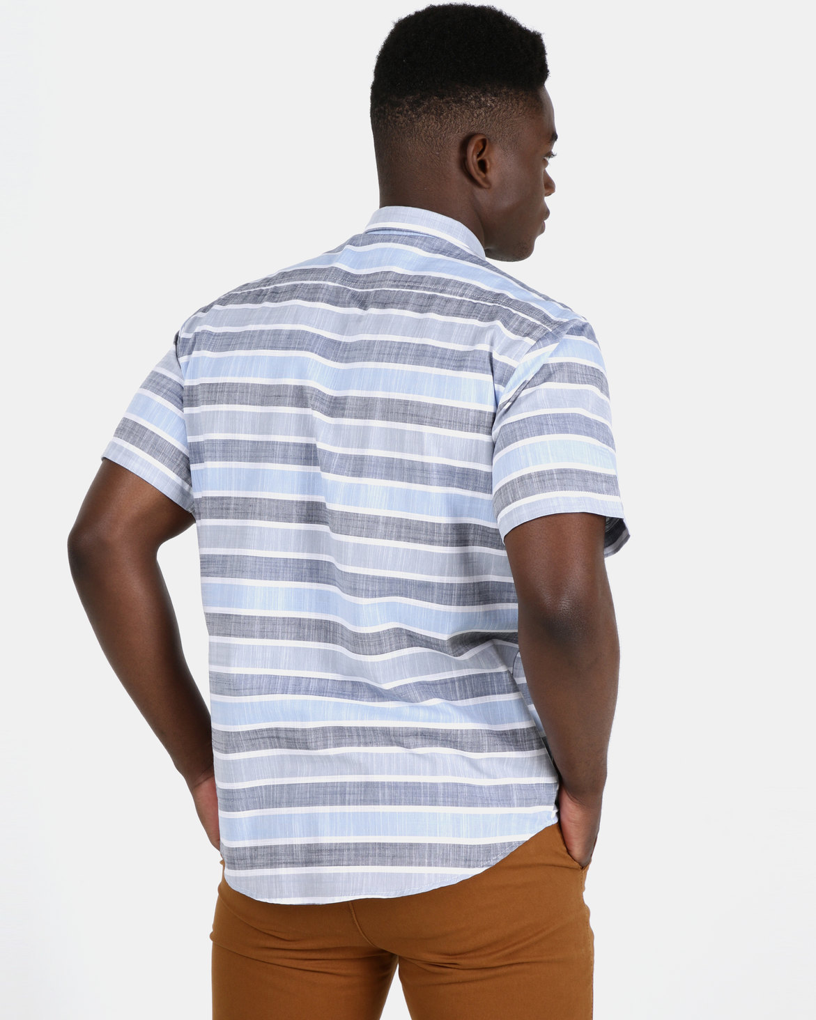 JCrew Blue Multi horizontal Stripe Shirt | Zando