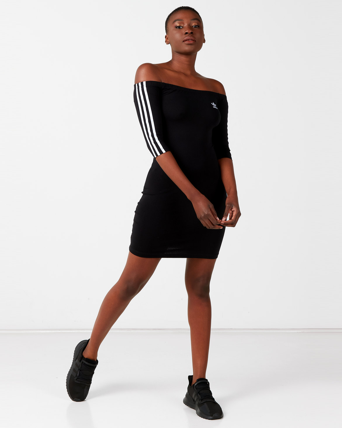 adidas Originals Shoulder Dress Black | Zando