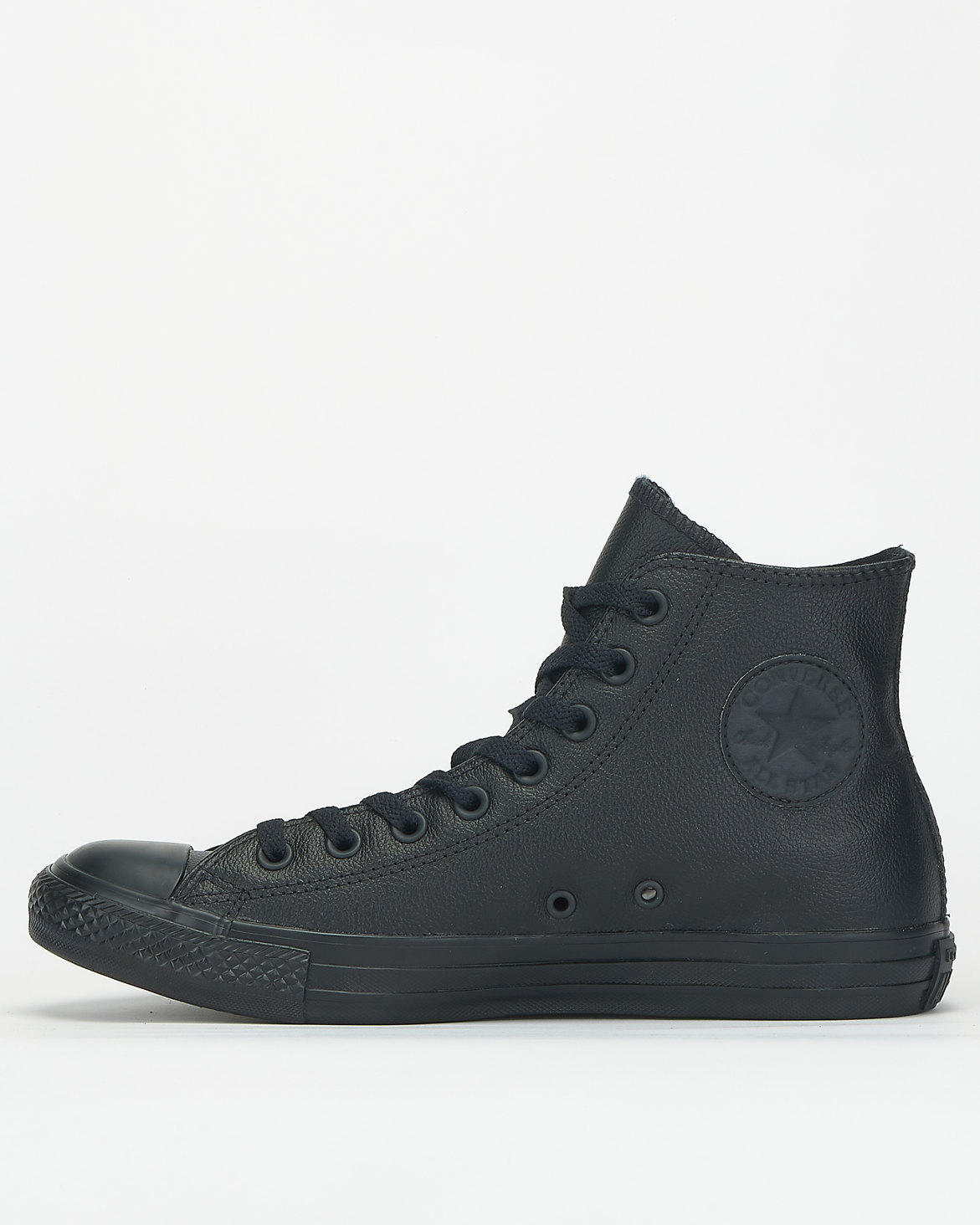 Converse All Star Leather Sneakers Black Mono | Zando