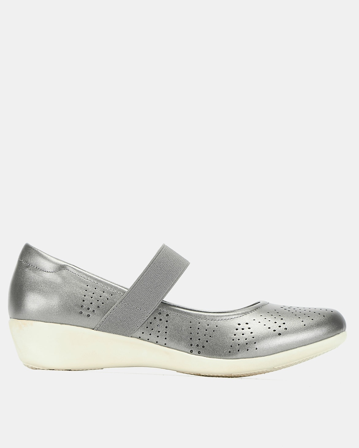 Bata Comfit Casual Strap Shoes Silver | Zando