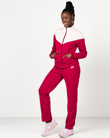 Nike W NSW Tracksuit Pink | Zando