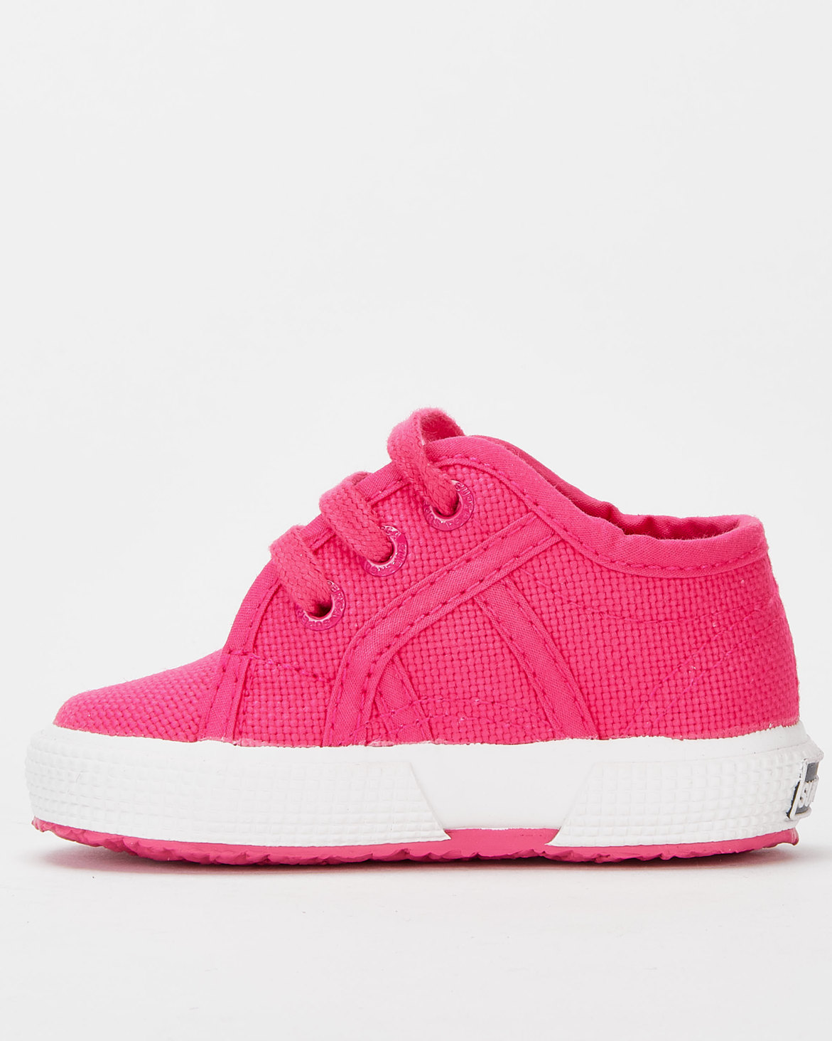 Superga Infants Canvas Lace Up Sneakers Fushia | Zando