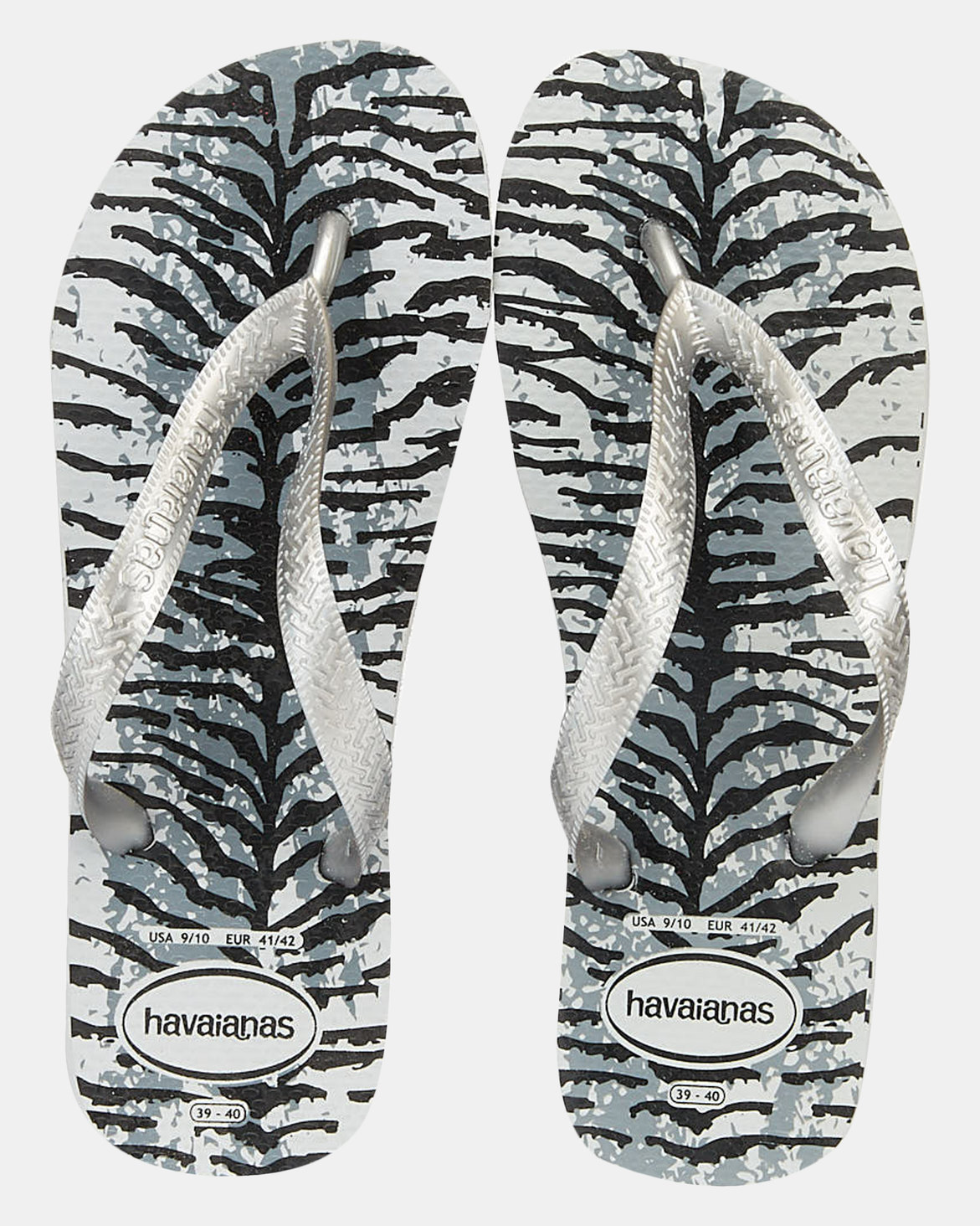 Havaianas Top Animals Zebra Flip Flop Ice Grey | Zando