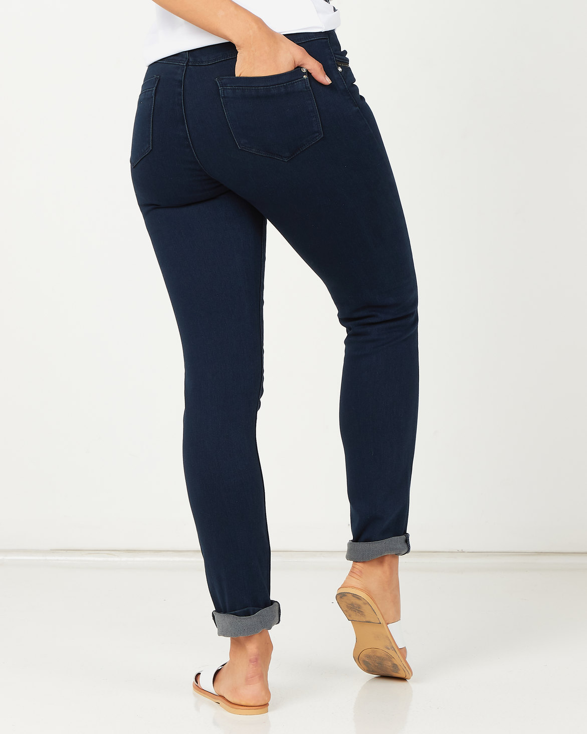 Queenspark Zip Pocket Detail Denim Jeans Indigo | Zando