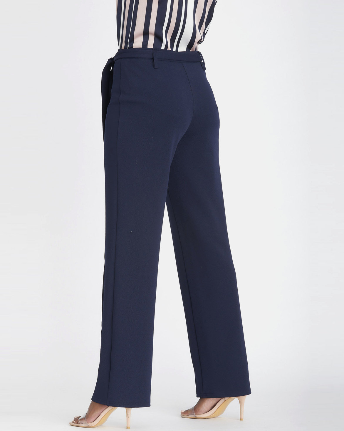 Contempo Scuba Crepe Pants Navy | Zando