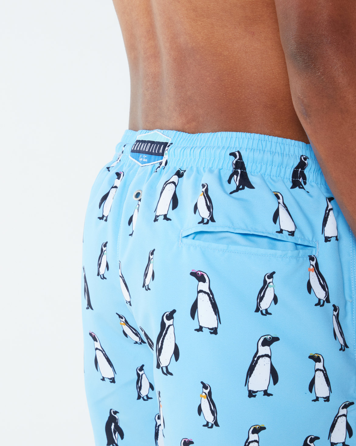 Granadilla Penguins Swim Shorts Baby Blue | Zando