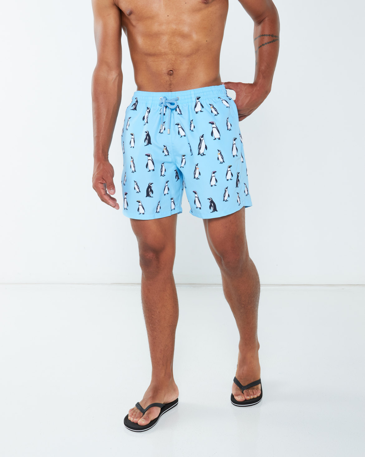 Granadilla Penguins Swim Shorts Baby Blue | Zando