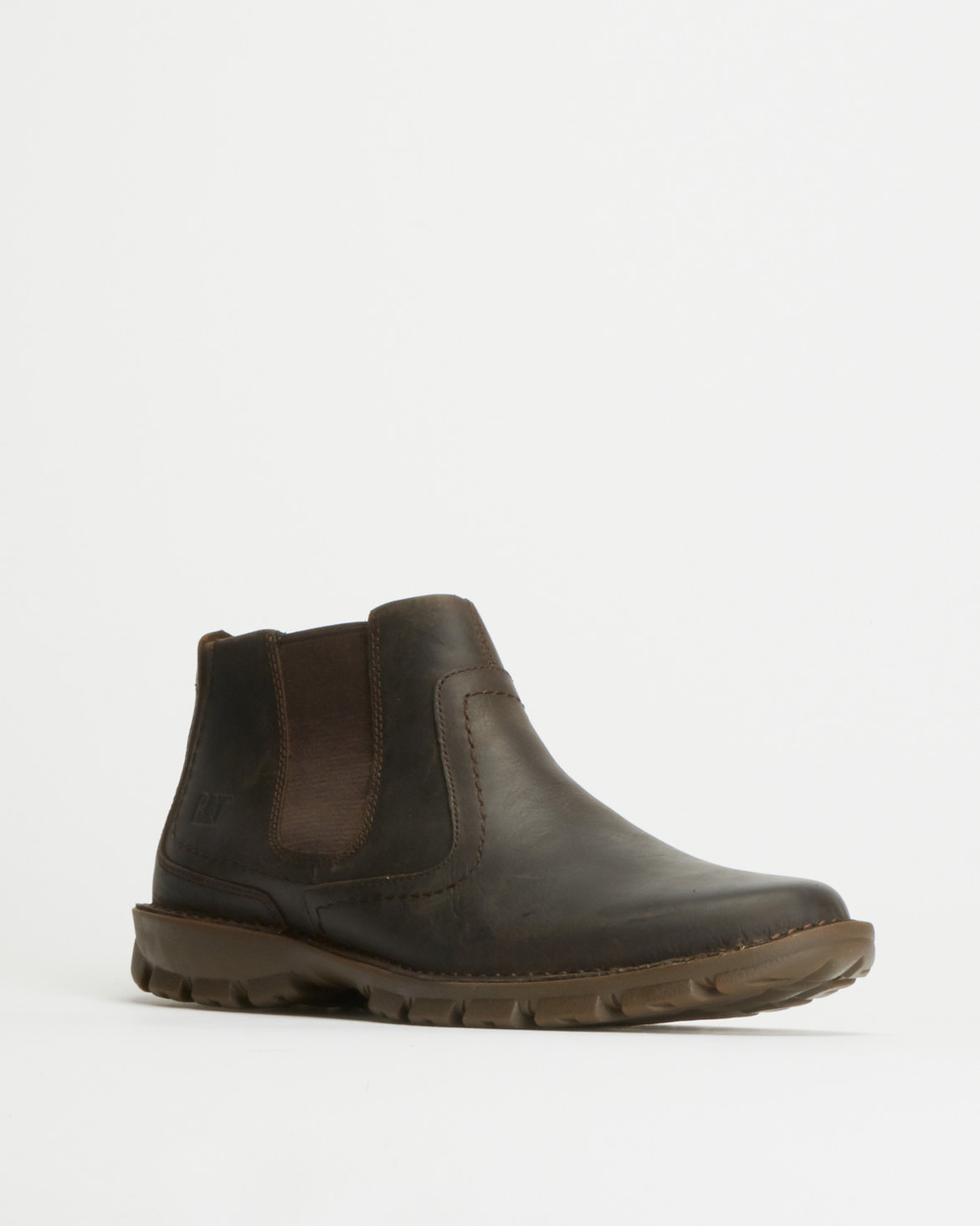 Caterpillar Hoffman Casual Slip On Leather Boots Black Coffee | Zando