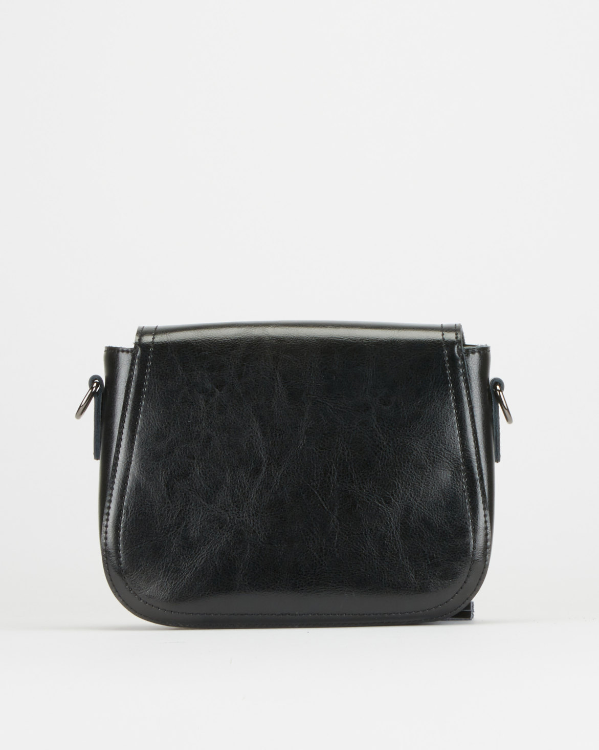 BELLINI Leather Tasseled Crossbody Bag Black | Zando