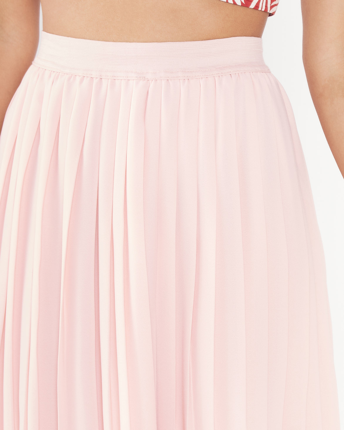 Legit Pleated Midi Skirt Blush | Zando