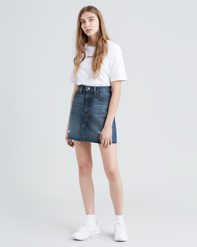 High-Waisted Deconstructed Iconic Skirt