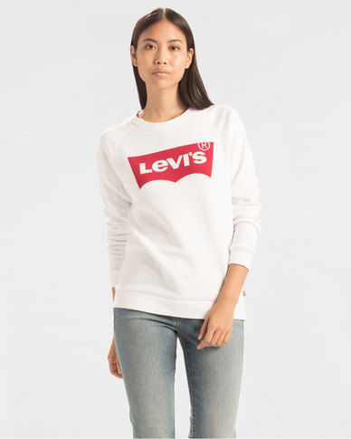 Levi's ® Relaxed Graphic Crewneck Sweatshirt White | Levi