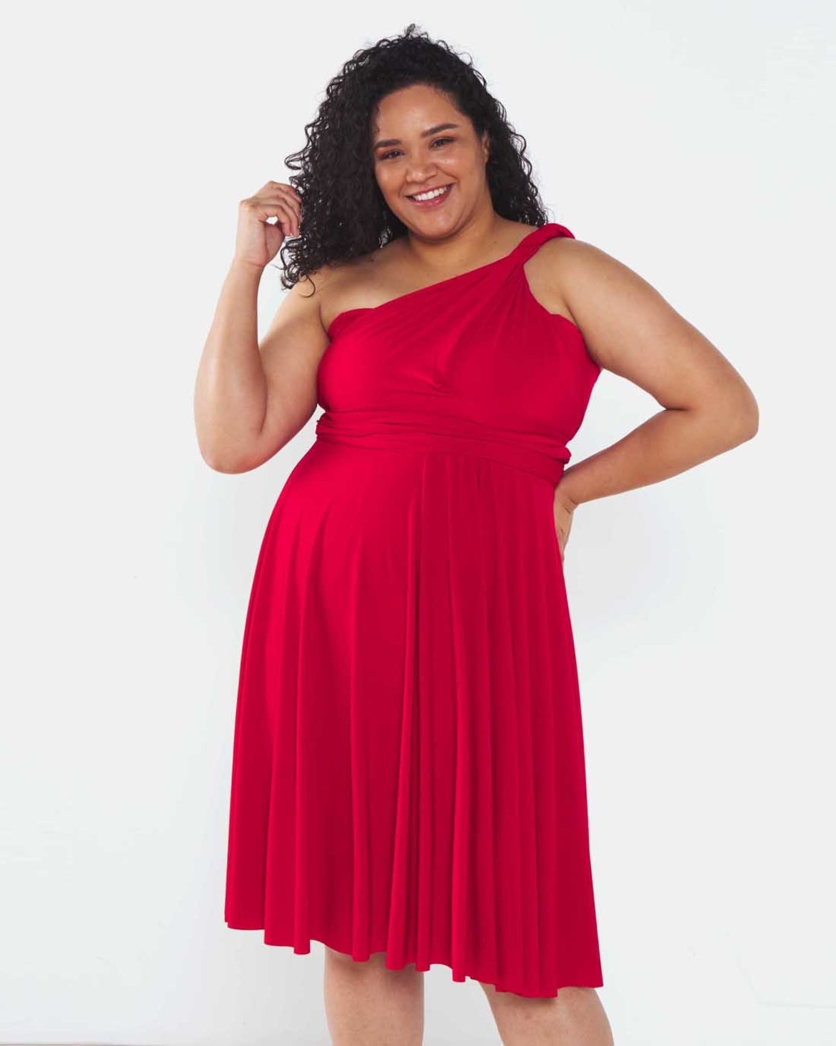 Infinity Dress SA Plus Size Red Cocktail Amber Rose Wrap Dress | Zando