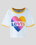 Little Girls (4-6x) Cropped Graphic Ringer Tee