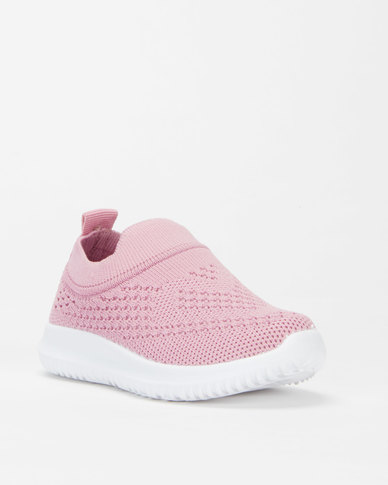 AWOL Infant Girls Slip On Sneakers Pink | Zando