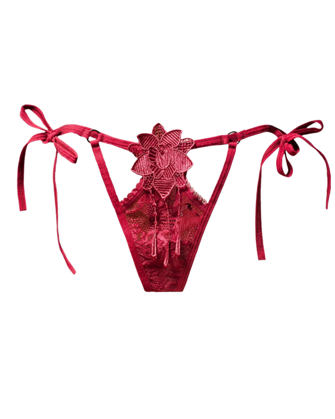 I Love Lingerie Nova Bordeau Side Tie Lace Panty Set (x3) Deep Wine | Zando