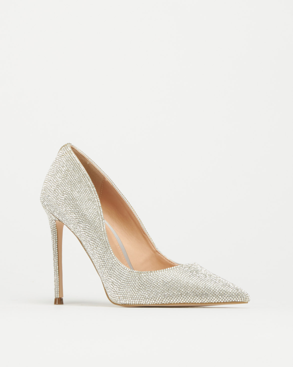 Steve Madden Vala-R Crystal Dress Heels Silver | Zando