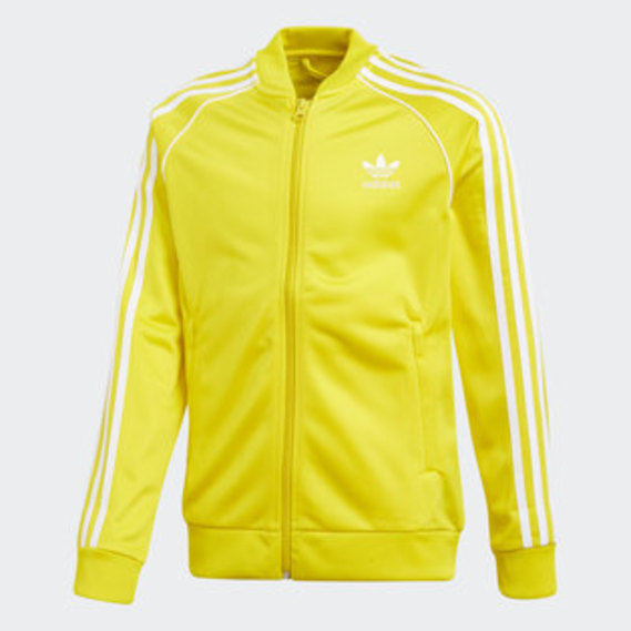 adidas sst track jacket yellow