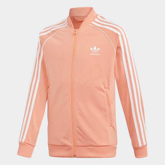 peach adidas track jacket