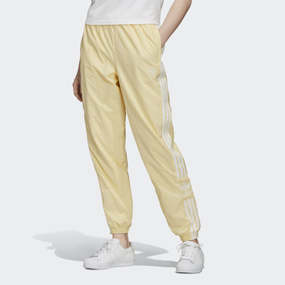 adidas originals three stripe track pants in khaki