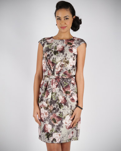 Jo Borkett Pleated Floral Dress Multi | Zando