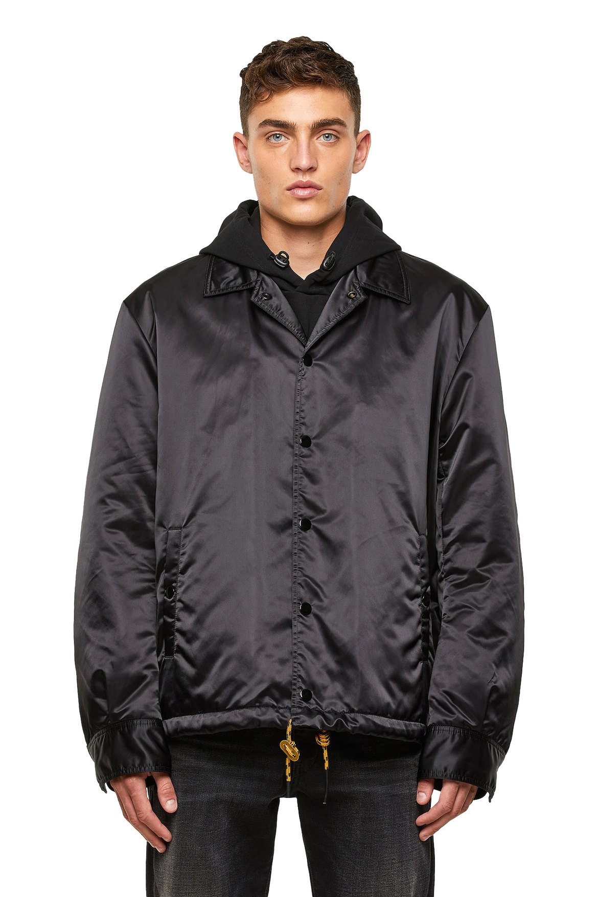 Padded Coach Jacket In Nylon Satin | Diesel