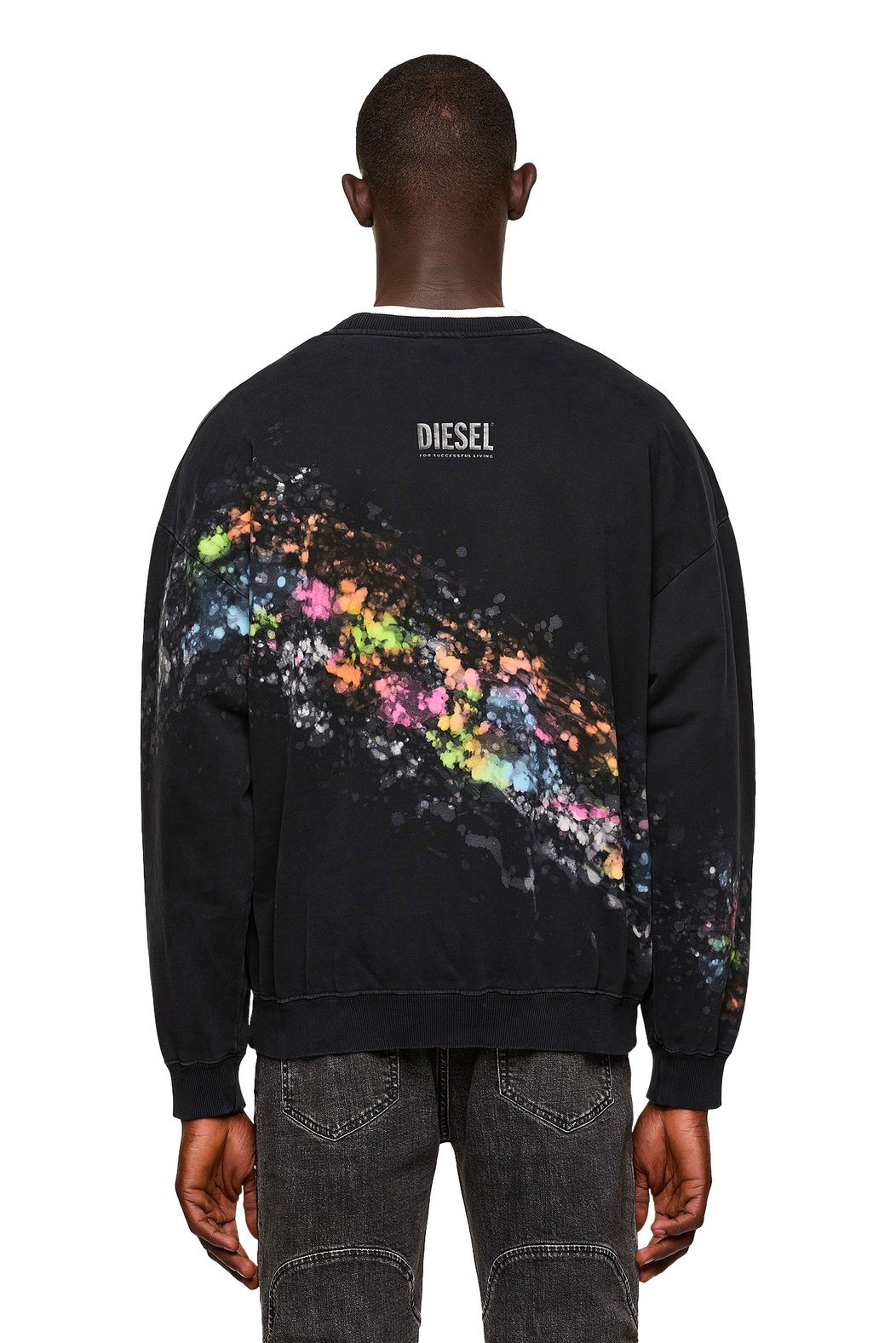 Sweatshirt With Splashed Effect