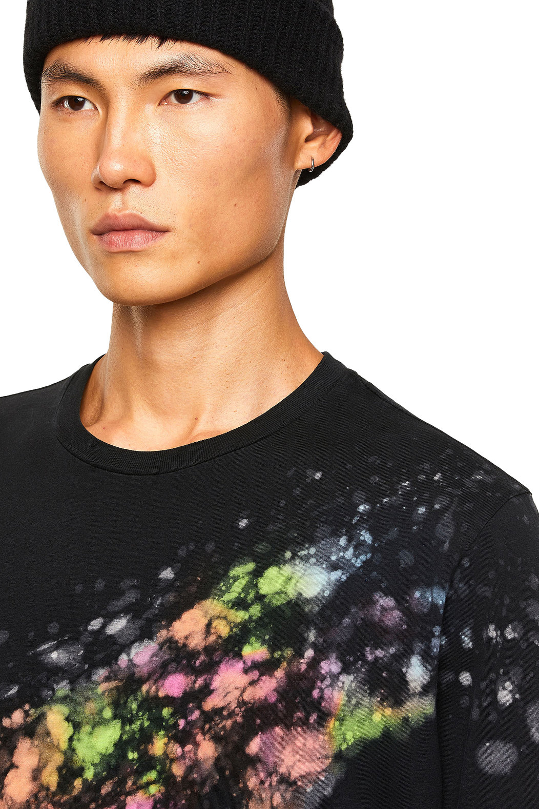 T-Shirt With Splashed Effect