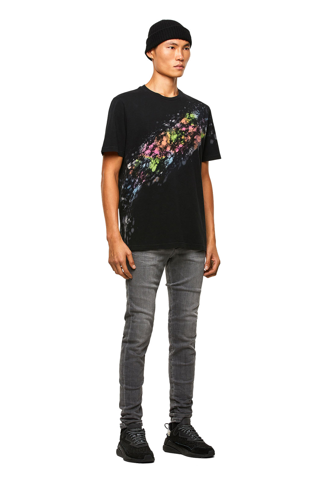T-Shirt With Splashed Effect