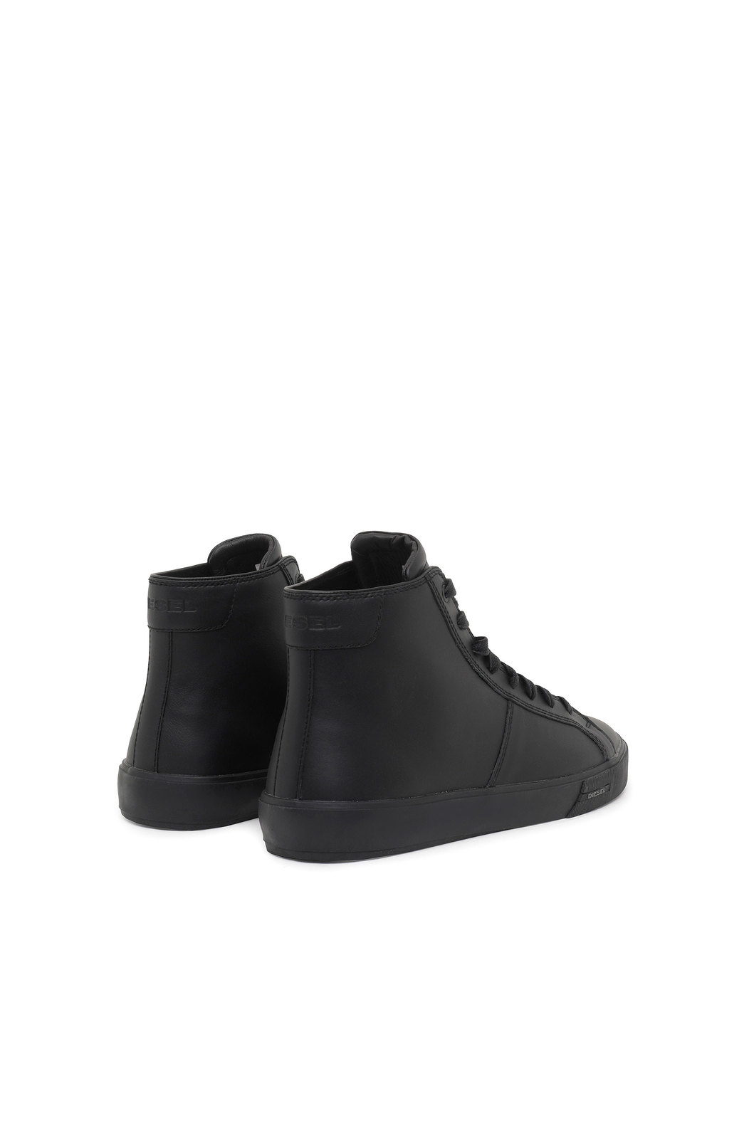 High-Top Sneakers In Leather