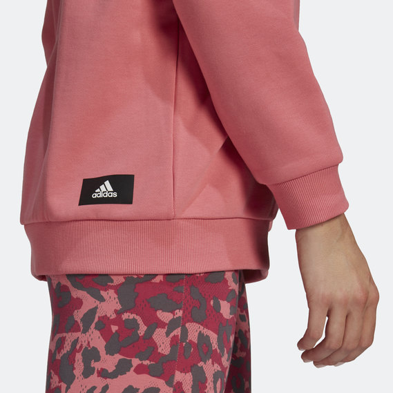 adidas Sportswear Leopard-Print Oversize Hoodie