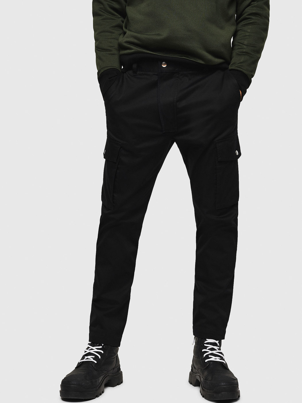 Chino Pants With Cargo Pockets