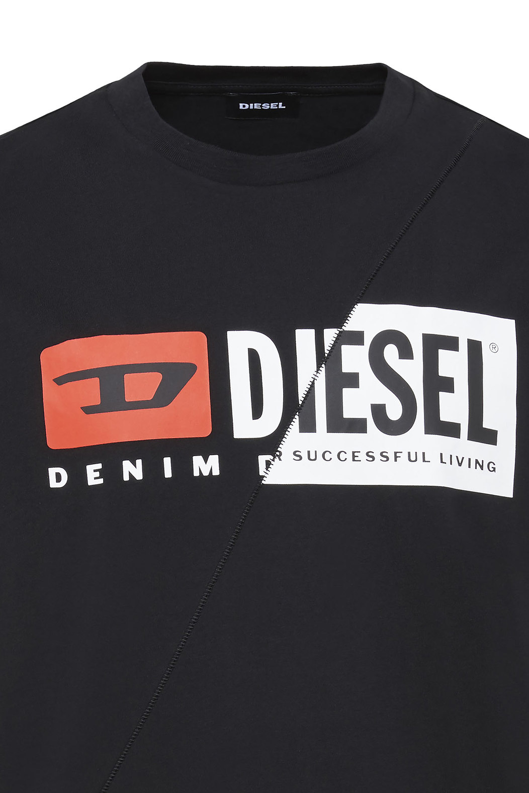T-Shirt With Dual Logo Print