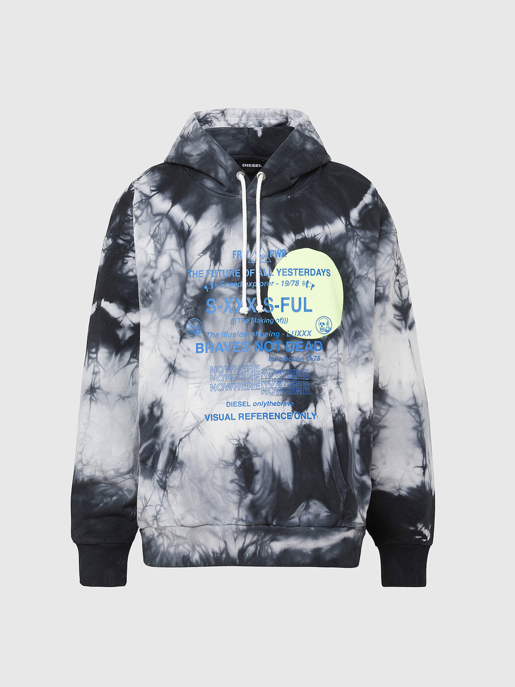 Tie-Dyed Hoodie With Print