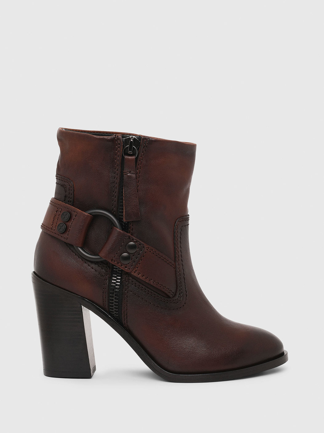 Ankle Boots With Chunky Block Heel