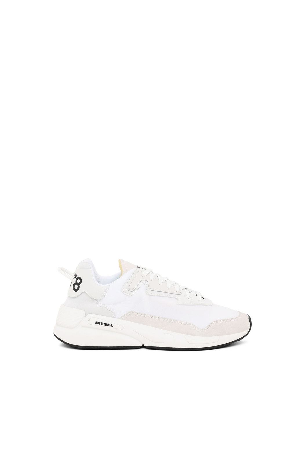 Monochrome Sneakers In Nylon And Suede