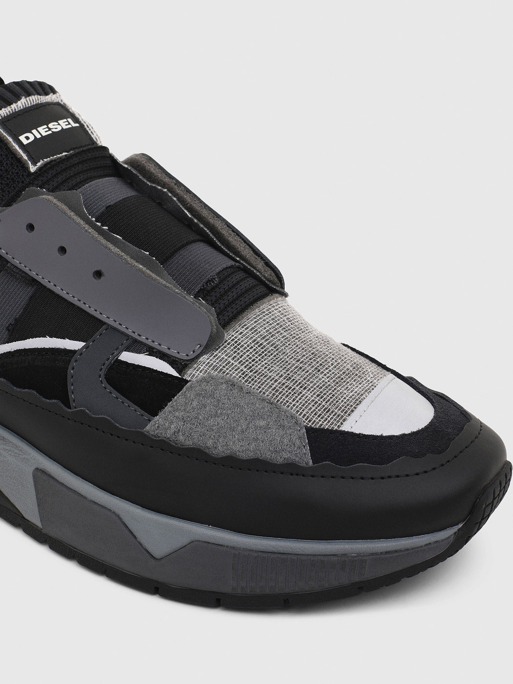 Slip-On Sneakers In Mix Materials