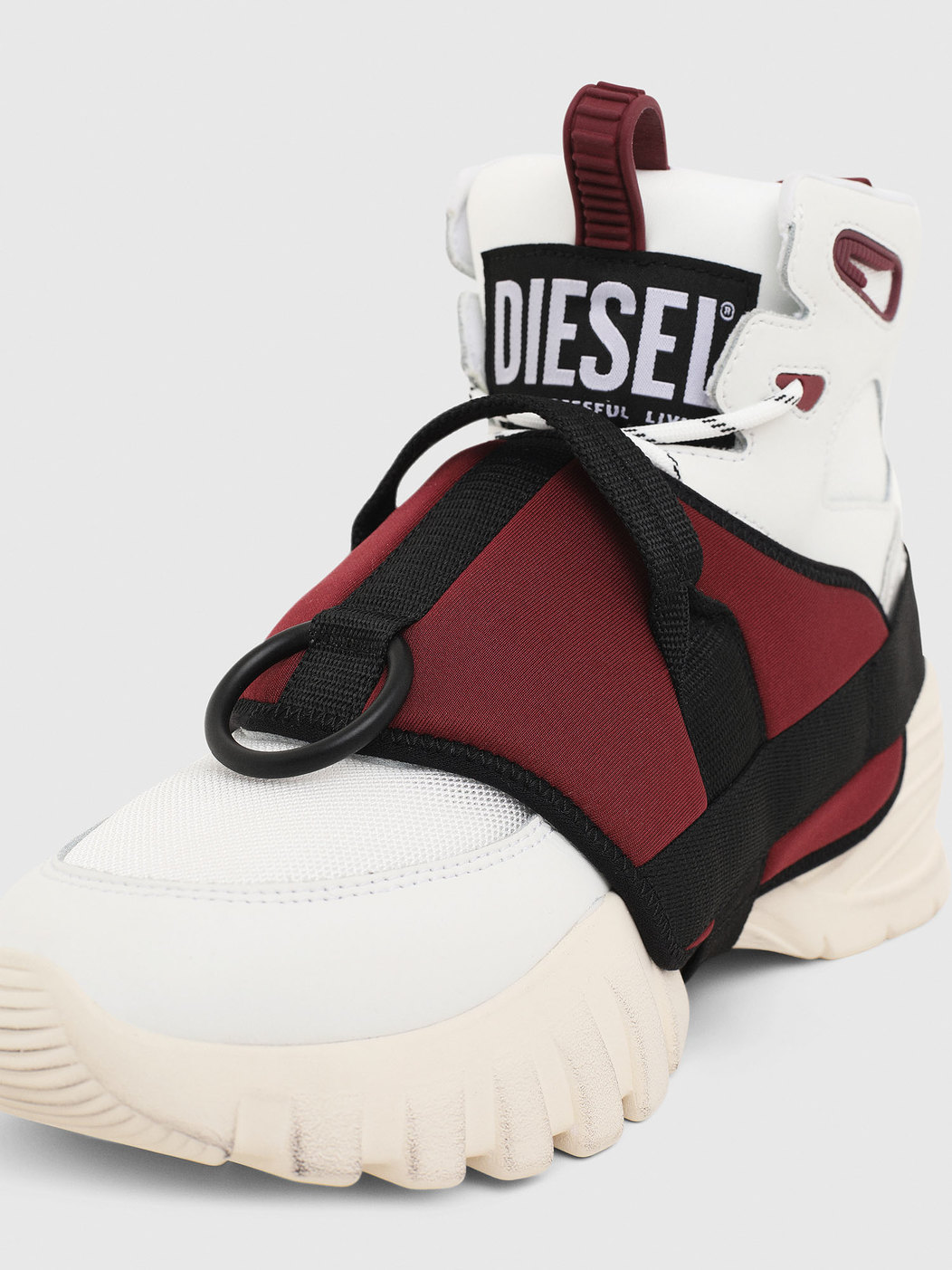 High-Top Sneakers With Gaiter