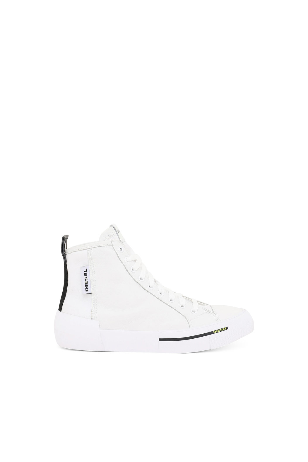 High-Top Sneakers In Nylon And Leather