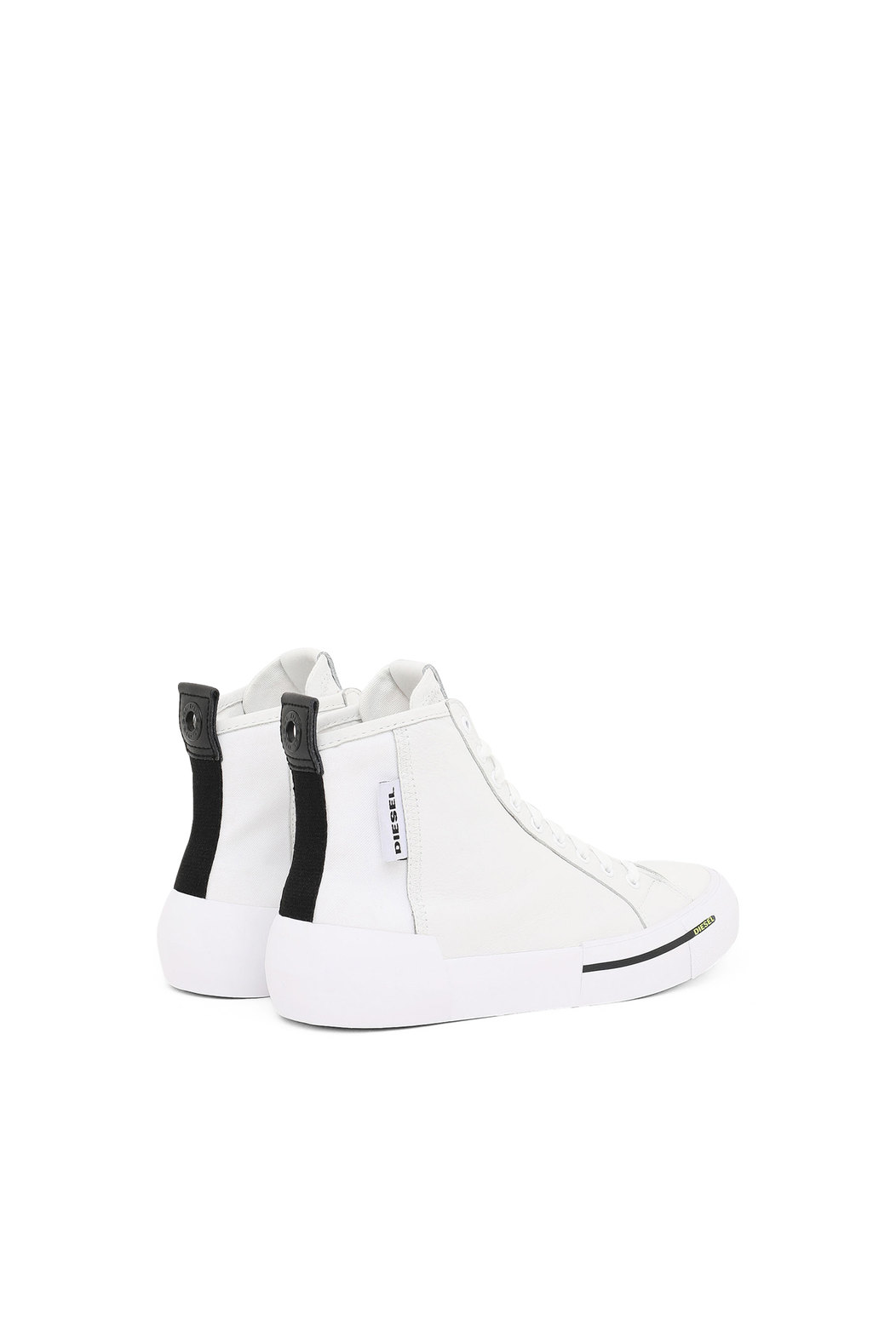 High-Top Sneakers In Nylon And Leather