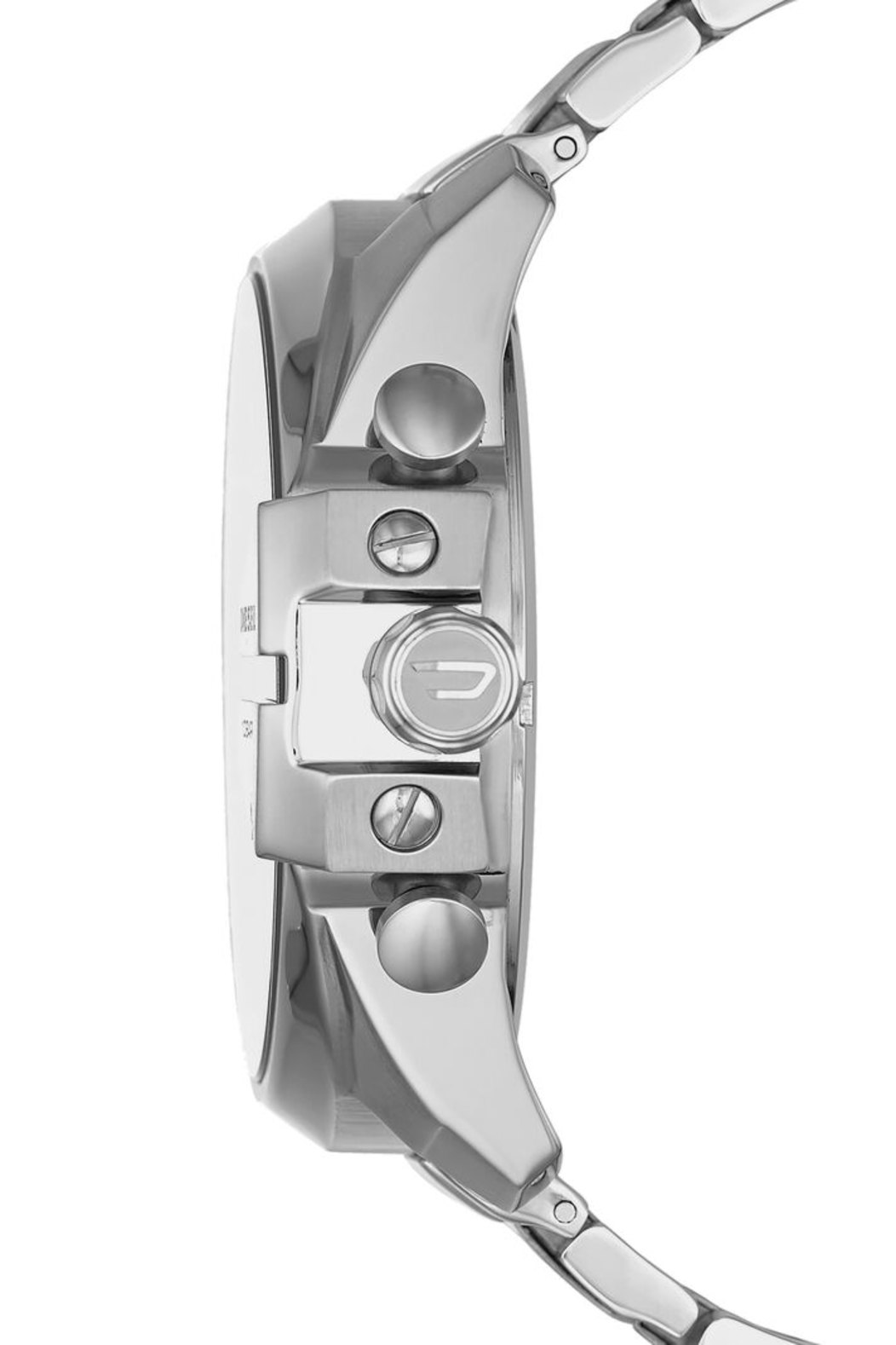D-Spiked Silver Stainless Steel 49Mm