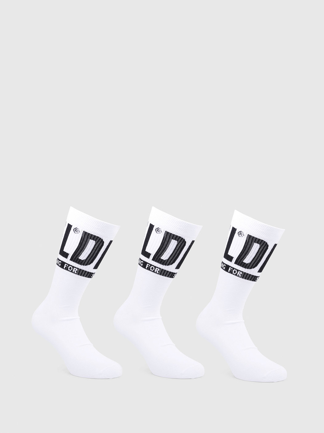 Stretch Cotton Socks With Diesel Logo- 3 Pack