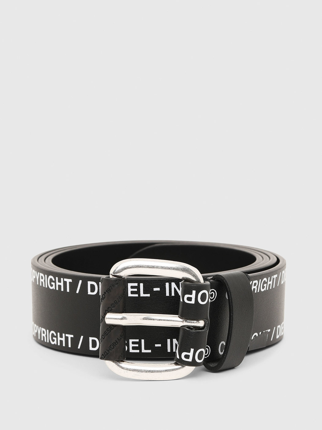 Faux Leather Belt With Copyright Logo