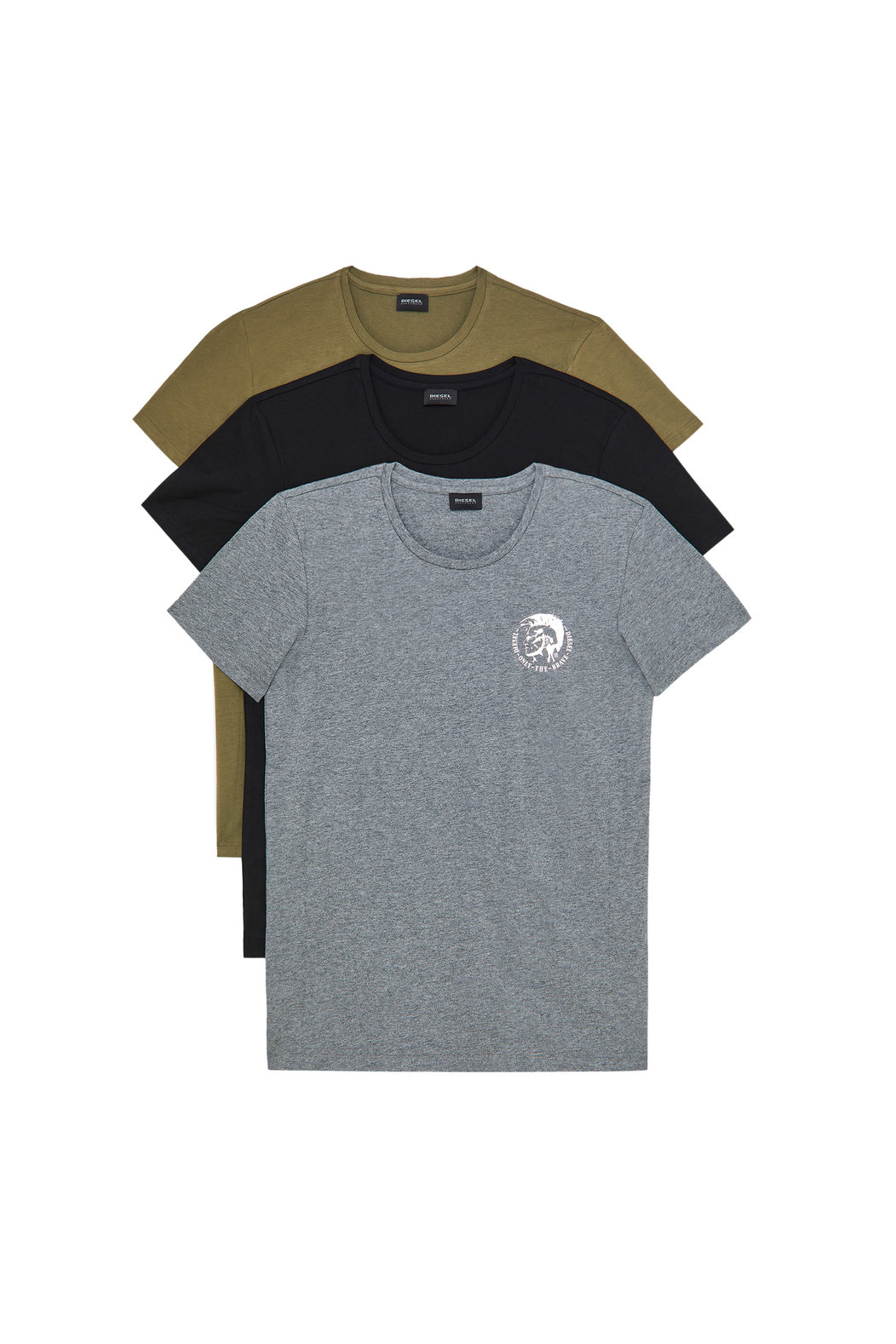 T-Shirt With Mohawk Logo - 3 Pack