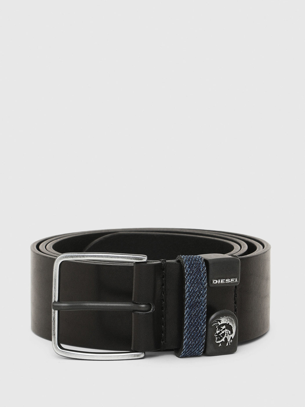 Leather Belt With Mohawk Loop
