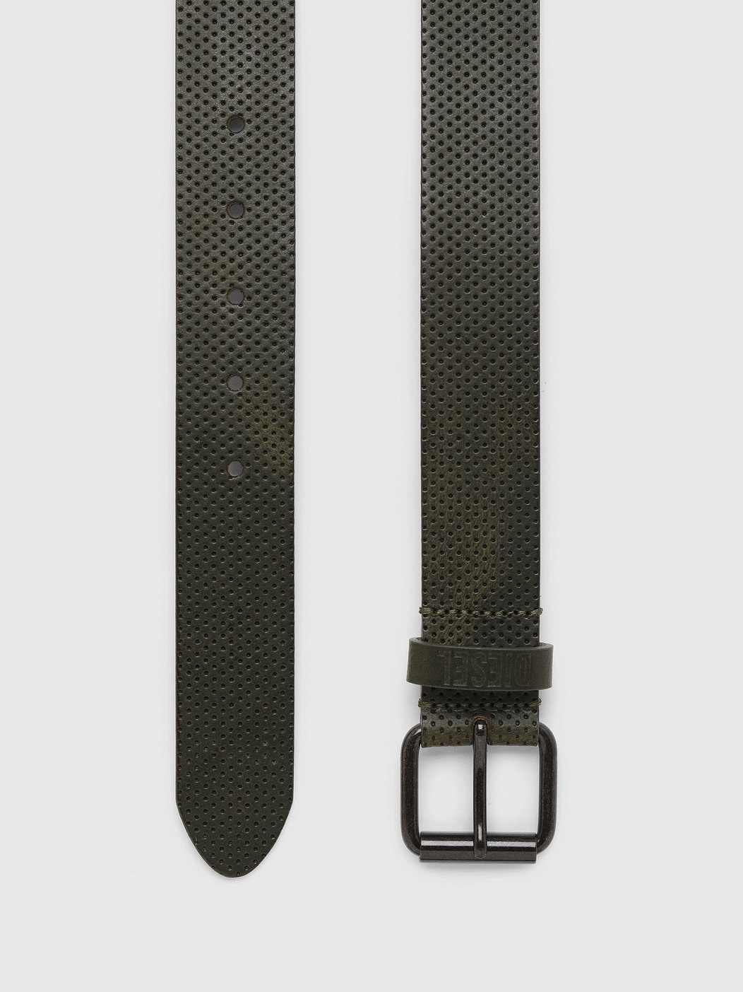 Leather Belt With All-Over Perforations