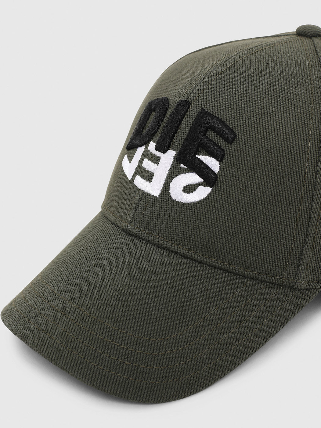 Cotton Twill Cap With Logo Embroidery