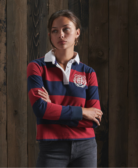 Boston Striped Rugby Top