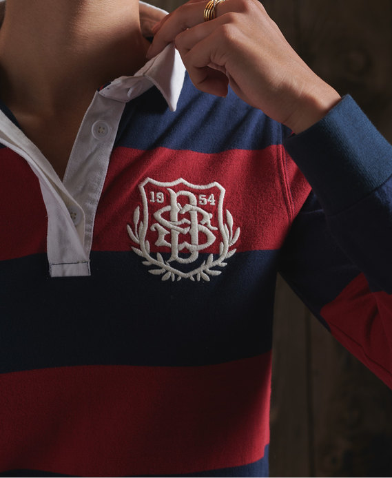 Boston Striped Rugby Top