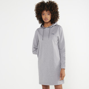 SWEATER DRESS WITH HOODIE